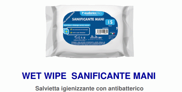 WET WIPES SANIFICANTE MANI