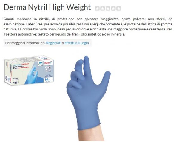 GUANTO DERMANITRIL HIGH WEIGHT