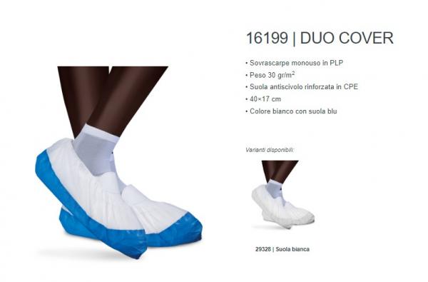 COPRISCARPE TNT + PE BIANCO/AZZURRO SPESSORATI