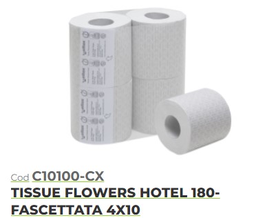 CARTA TISSUE FLOWER HOTEL 100% CELLULOSA
